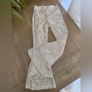 Jessica Simpson Girls Sequin Knit Pants, Size 12 NWT